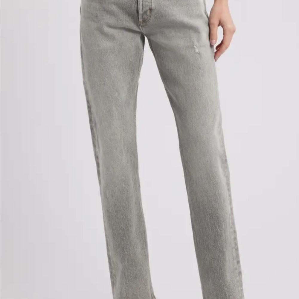 Women's Straight Leg Gray Jeans